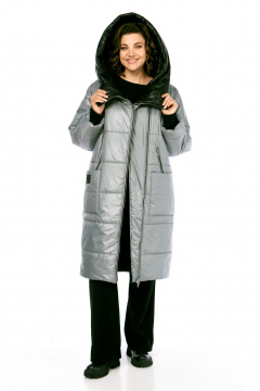Пальто Диомант 2129 серый - фото 2