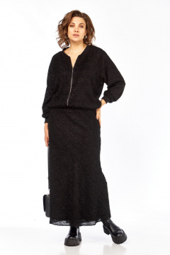 Джемпер, юбка Диомант 2139 черный - фото 1