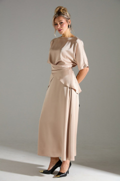 Блуза, юбка LM К1180114 золотой - фото 5