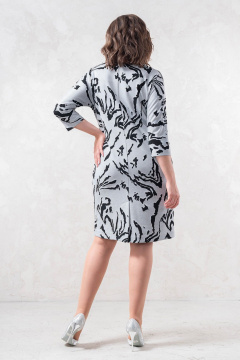 На каждый день свободное серое платье из трикотажа Avanti 1618 - фото 4