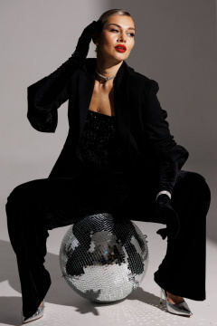 Жакет Мода Юрс 25-2948 черный - фото 5