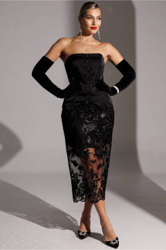 Юбка Мода Юрс 25-2946 черный - фото 1