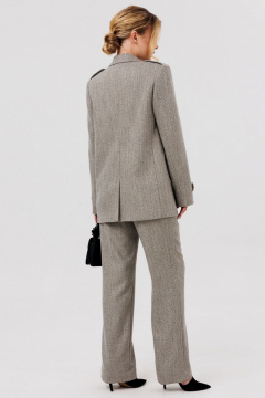 Брюки, жакет Faufilure С1576 серо-бежевый - фото 3