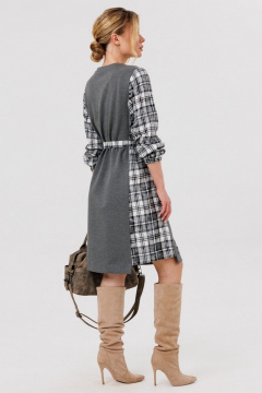 Платье Faufilure С1784 серый - фото 3