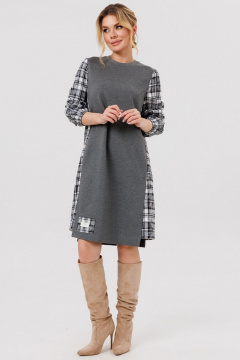 Платье Faufilure С1784 серый - фото 4