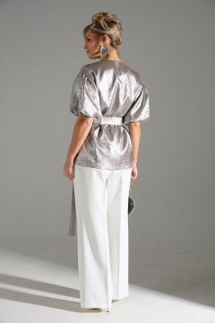 Брюки, жакет LM К1460110  бежевый_шиммер - фото 4