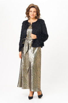 Жакет, платье Koketka i K 1332 золотой+черный - фото 3