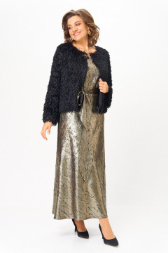 Жакет, платье Koketka i K 1332 золотой+черный - фото 2