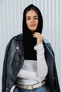 Капор Romgil РВ0362-ШЕ5 черный - фото 1