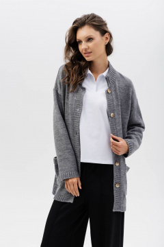 Кардиган Romgil РВ0268-ШЕ5 серый - фото 5