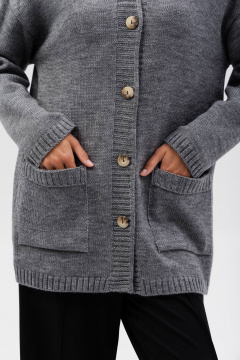 Кардиган Romgil РВ0268-ШЕ5 серый - фото 3