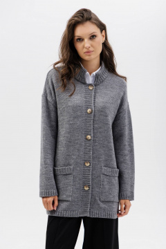 Кардиган Romgil РВ0268-ШЕ5 серый - фото 1