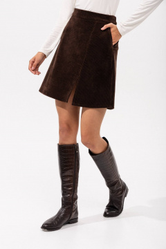 Юбка Romgil РП0098-ХЛ5 шоколадный - фото 3