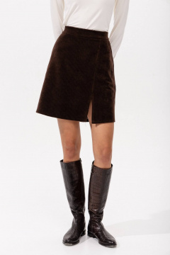 Юбка Romgil РП0098-ХЛ5 шоколадный - фото 1