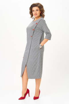 Платье Michel chic 2190 черно-белый - фото 4