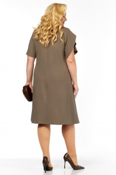 Платье Belinga 1239 коричневый - фото 4