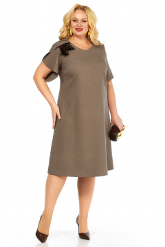 Платье Belinga 1239 коричневый - фото 2