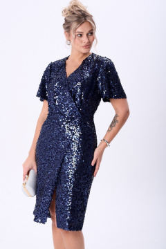 Платье AMUAR 1088 синий - фото 3