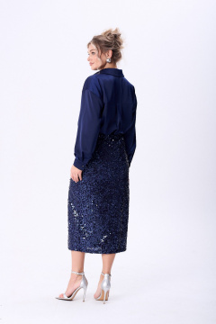 Блуза, юбка AMUAR 1093.1 синий - фото 4