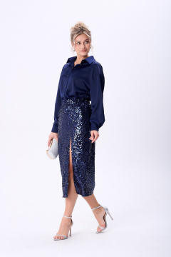 Блуза, юбка AMUAR 1093.1 синий - фото 2