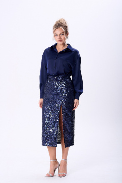 Блуза, юбка AMUAR 1093.1 синий - фото 1