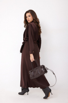 Блуза, юбка ElPaiz 1310 шоколад - фото 3