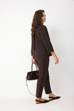 Блуза, брюки ElPaiz 1317 темно-коричневый - фото 3