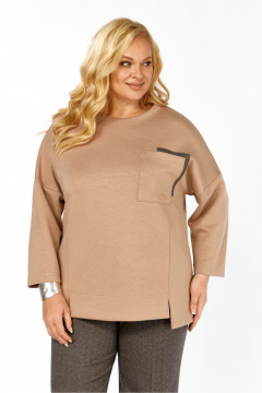 Блуза Элль-стиль 2437а бежевый - фото 5