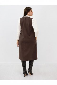 Платье Ollsy 01627 коричневый - фото 2