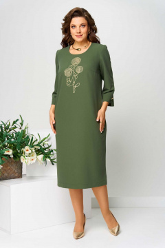 Платье Асолия 2711 зеленый - фото 4