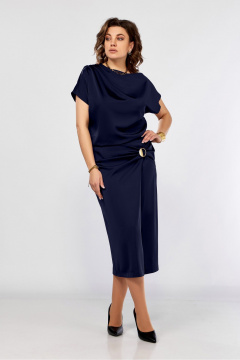 Платье Ольга Стиль С-902 синий - фото 1
