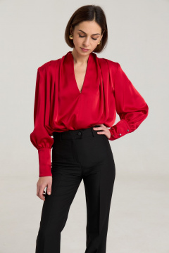 Блуза THE NAME 2453 красный - фото 4