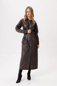 Платье PiRS 6348 коричневый - фото 1