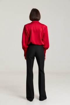 Черные широкие брюки с высокой посадкой и классическим кройом THE NAME 2272 - фото 3