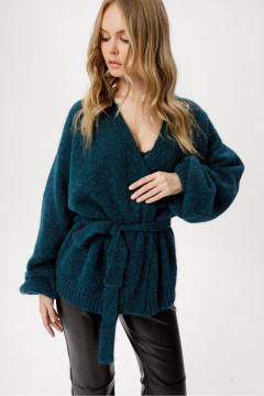 Кардиган PiRS 6360 изумрудный - фото 2