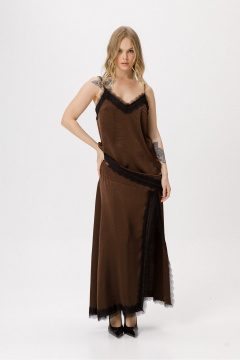 Юбка PiRS 6365 коричневый - фото 3