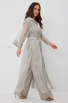 Брюки, кардиган, топ Магия моды 2654 бежево-серый - фото 3