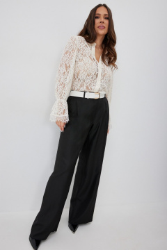 Блуза, брюки Магия моды 2660 молочный+ черный - фото 5