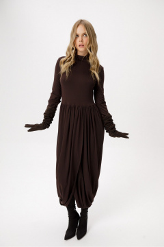Платье PiRS 6380 коричневый - фото 5