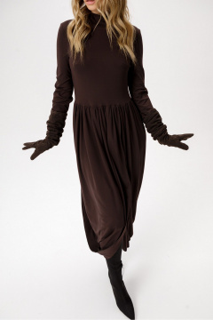 Платье PiRS 6380 коричневый - фото 4