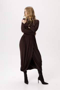 Платье PiRS 6380 коричневый - фото 3