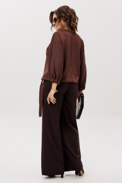 Блуза Anelli 1662 бельгийский_шоколад - фото 5