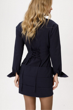 Платье PiRS 6404 темно-синий - фото 4