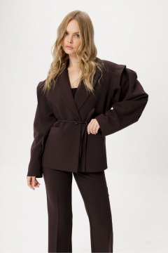 Брюки, жакет PiRS 6408 коричневый - фото 4