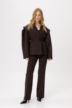 Брюки, жакет PiRS 6408 коричневый - фото 1