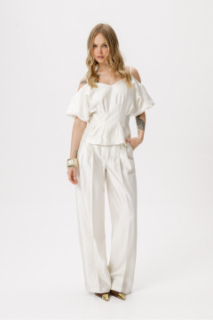 Блуза, брюки PiRS 6417 молочный - фото 3