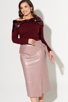 Джемпер AltaModa 1059 бордовый - фото 2