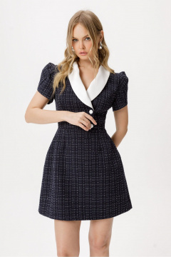 Платье PiRS 6421 синий - фото 3