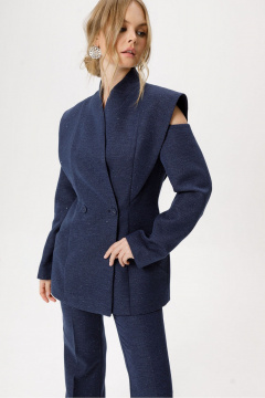 Брюки, жакет PiRS 6422 синий - фото 4