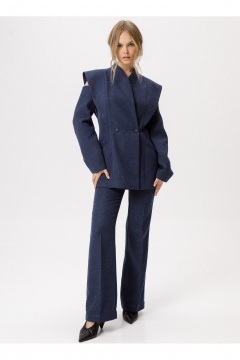Брюки, жакет PiRS 6422 синий - фото 1